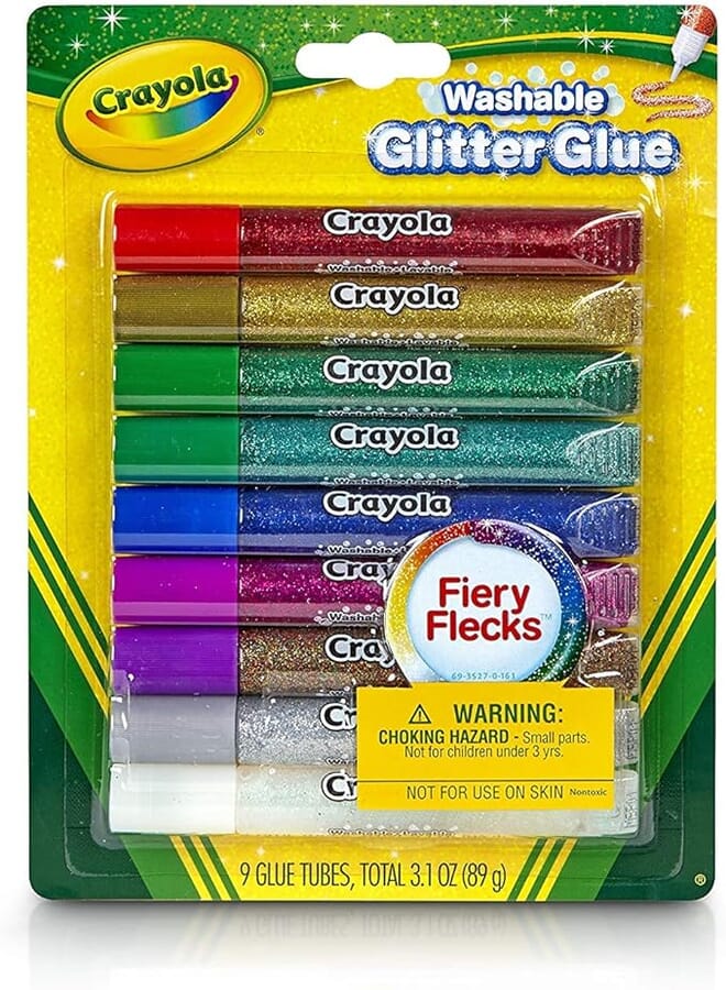 Crayola 9 Glitter Glue, For Kids